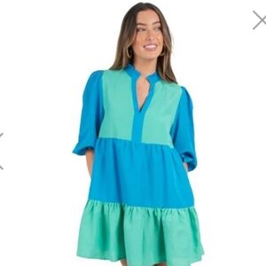 Emily McCarthy Colorblock Dress